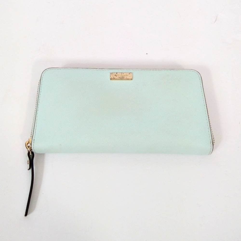 Kate Spade safiano leather zipper wallet